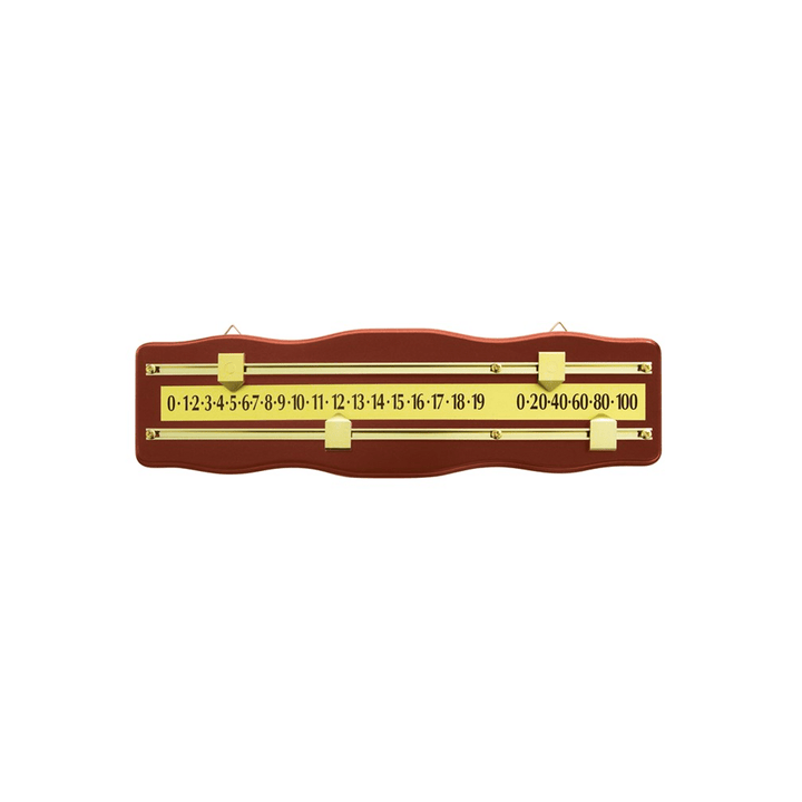 Formula Sports 2 Player Scoreboard Walnut & Brass Accessories