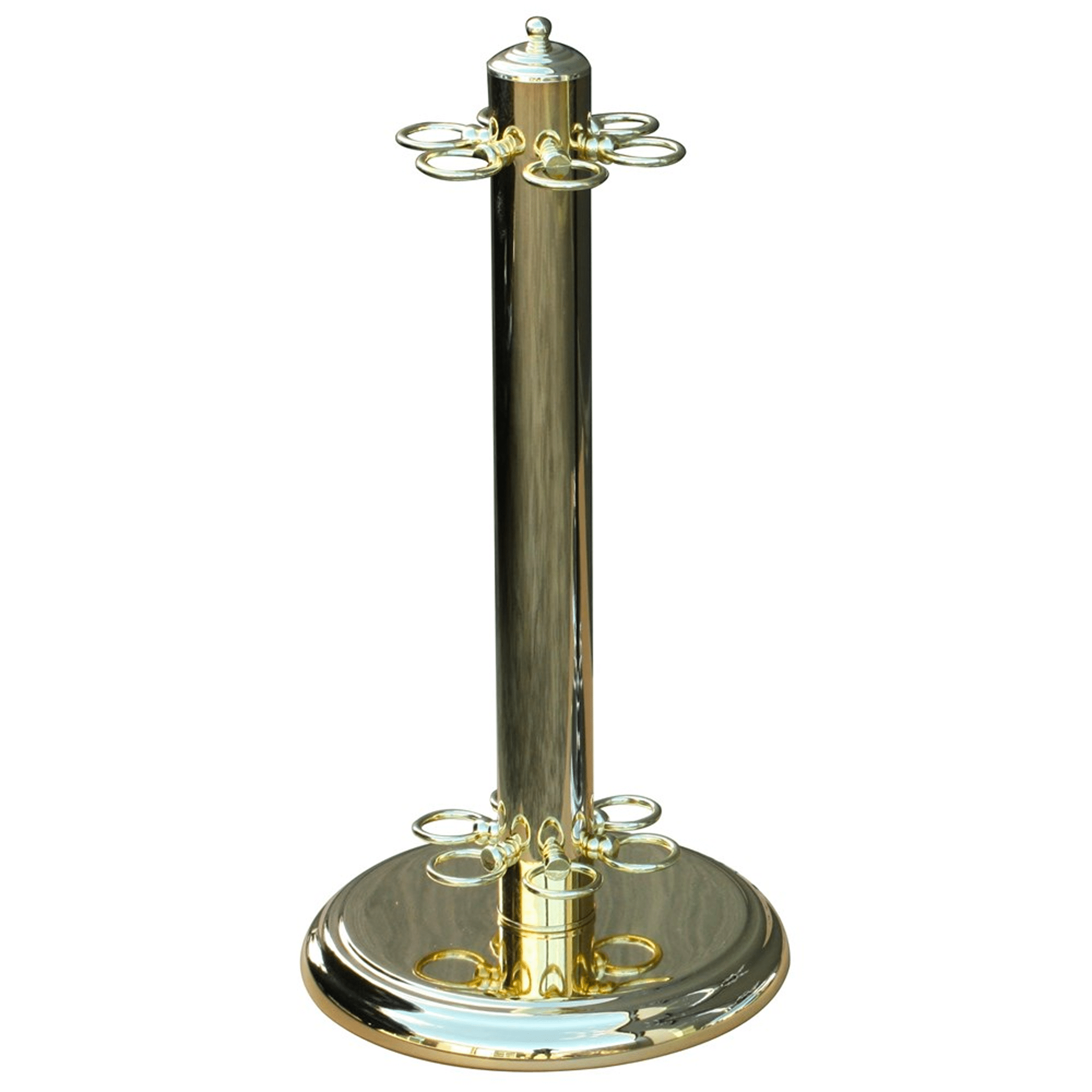 Formula Sports 6 Cue Metal Stand Brass Accessories