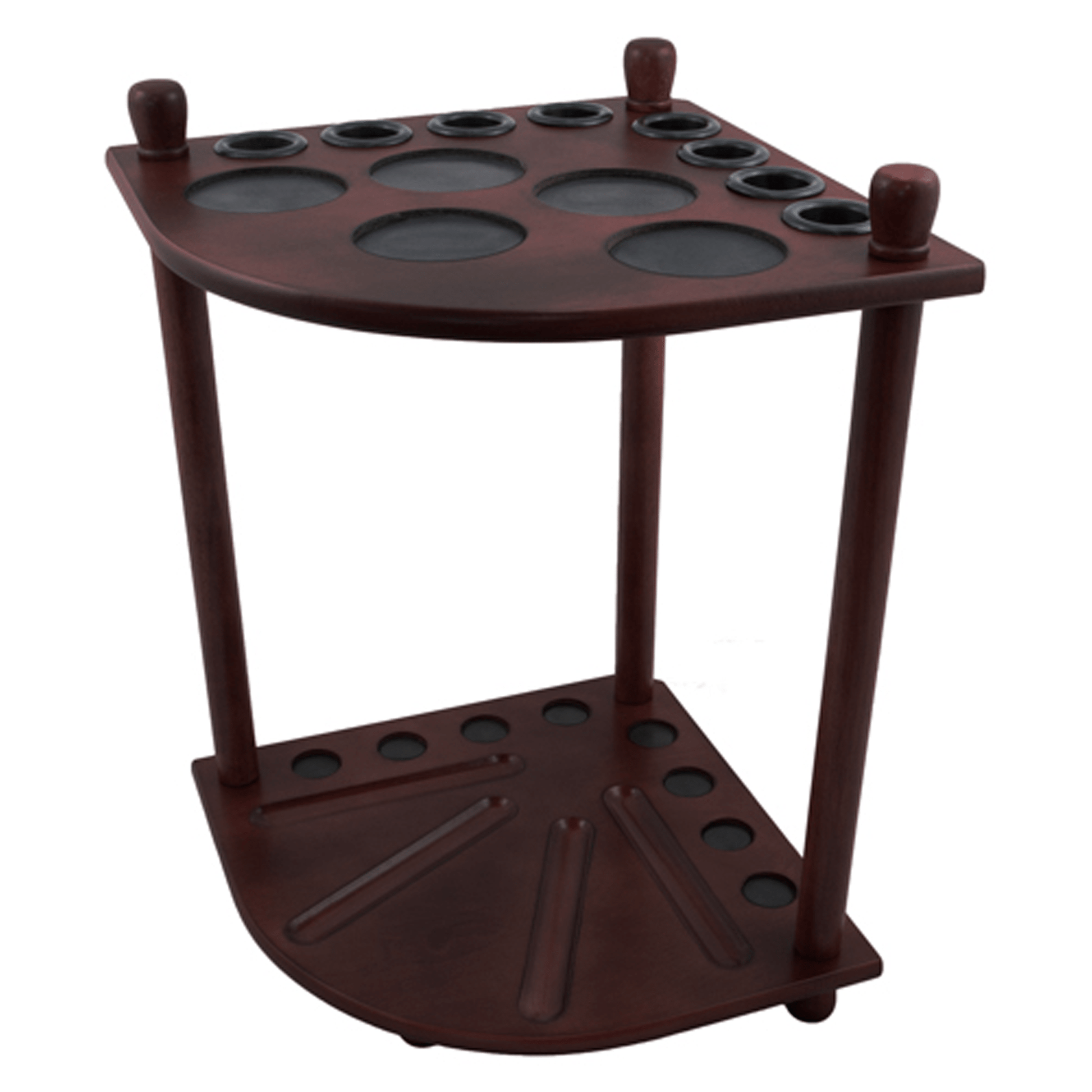 Formula Sports 8 Cue Corner Stand Mahogany Accessories