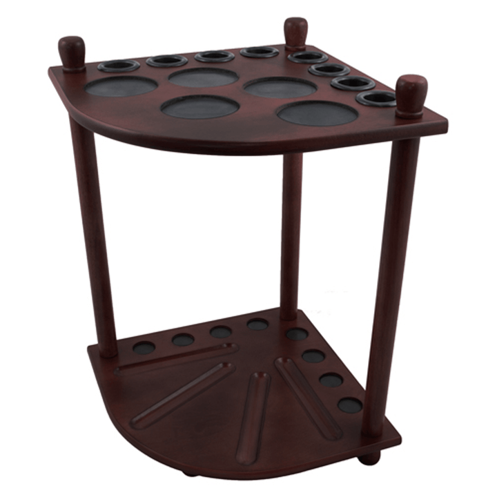 Formula Sports 8 Cue Corner Stand Mahogany Accessories