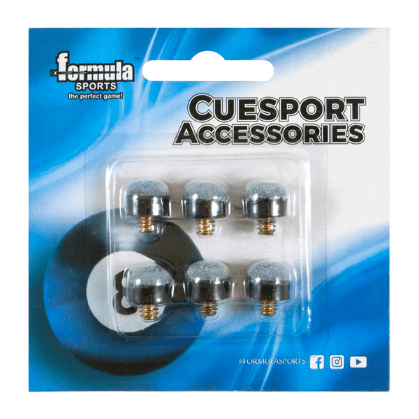 Formula Sports Blue Leather Screw In Cue Tips Accessories