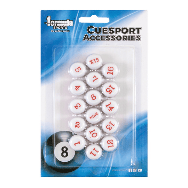 Formula Sports Kelly Pool Marbles Red Accessories