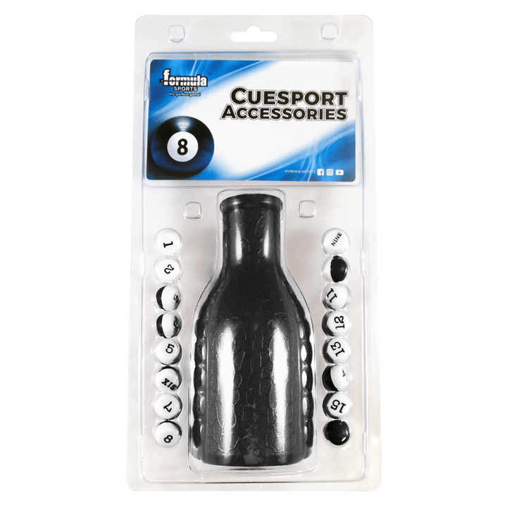 Formula Sports Kelly Pool Shaker & Marbles Black Accessories