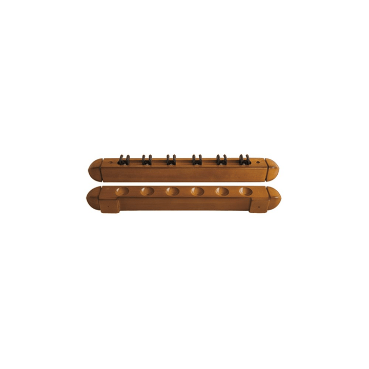 Formula Sports Oak Wall Cue Rack 6 Cue Accessories