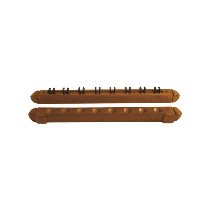 Formula Sports Oak Wall Cue Rack 8 Cue Accessories