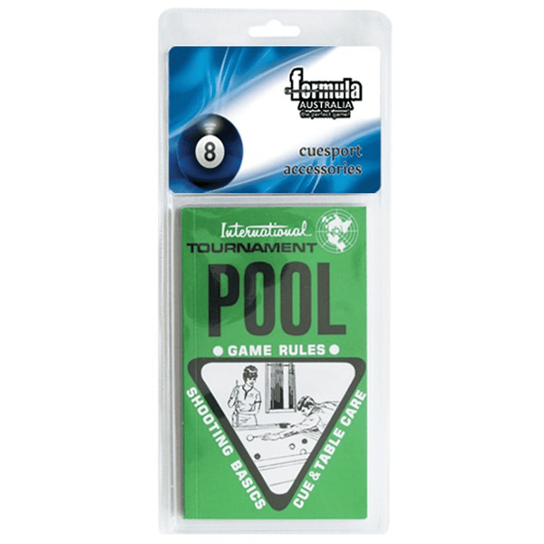Formula Sports Tournament Pool Rule Booklet Accessories