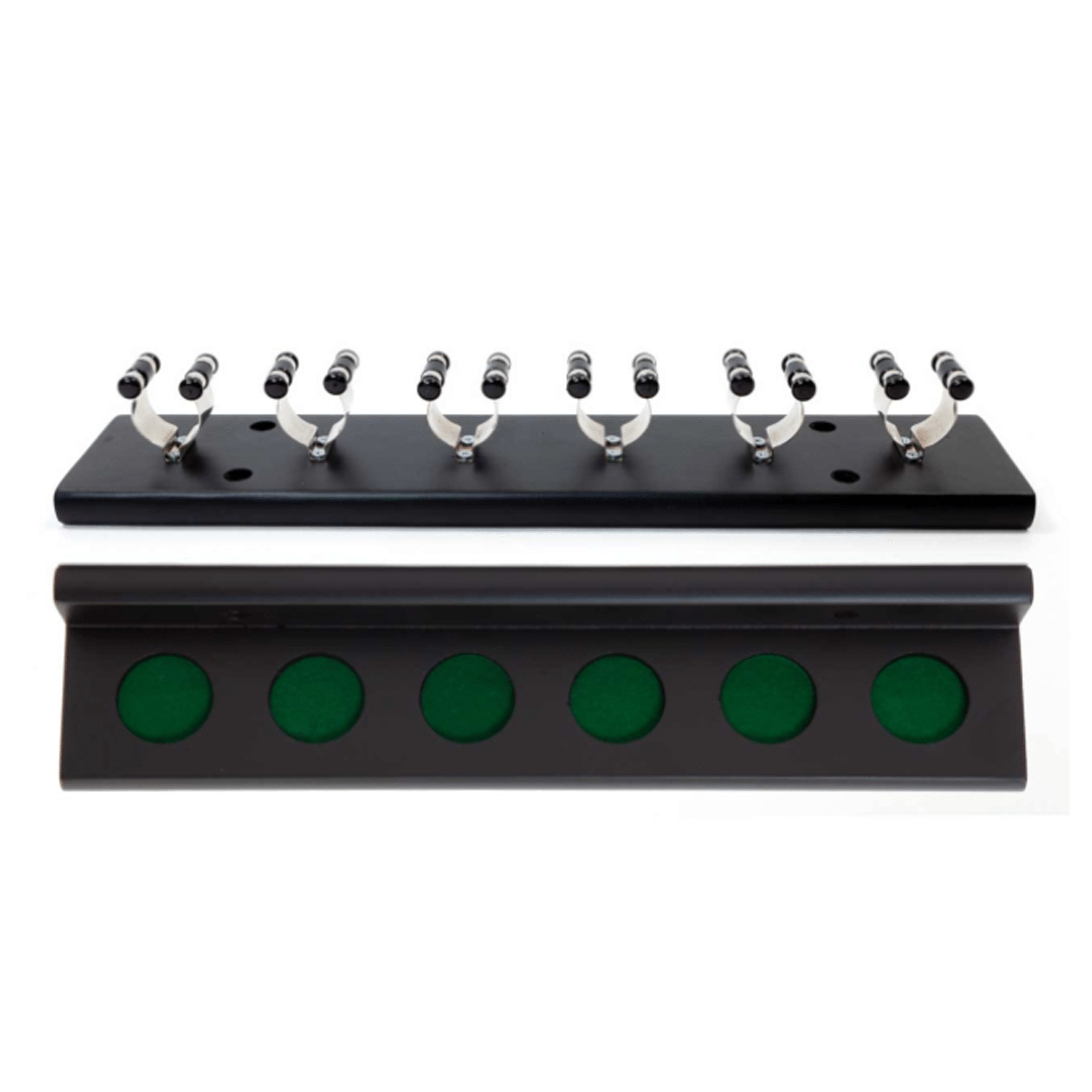 Mitchell 6 Clip Cue Rack 6 Cue / Black & Chrome Accessories