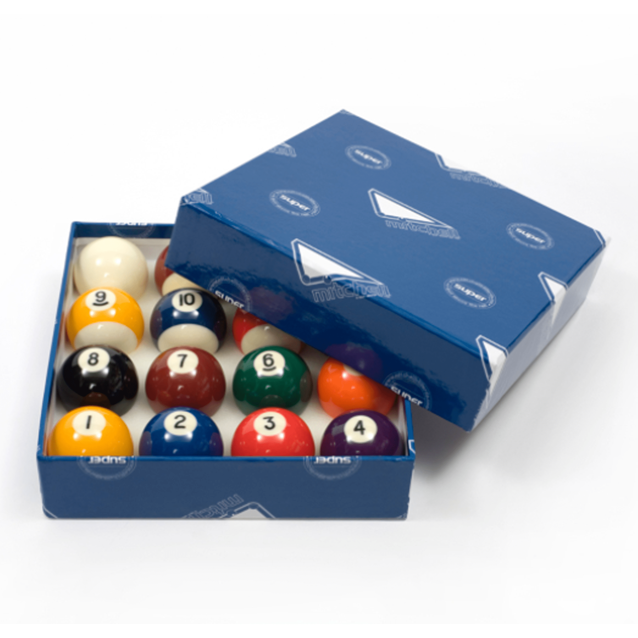 Buy Mitchell Super Polyester Grade A Kelly Pool Ball Set – Cue Store