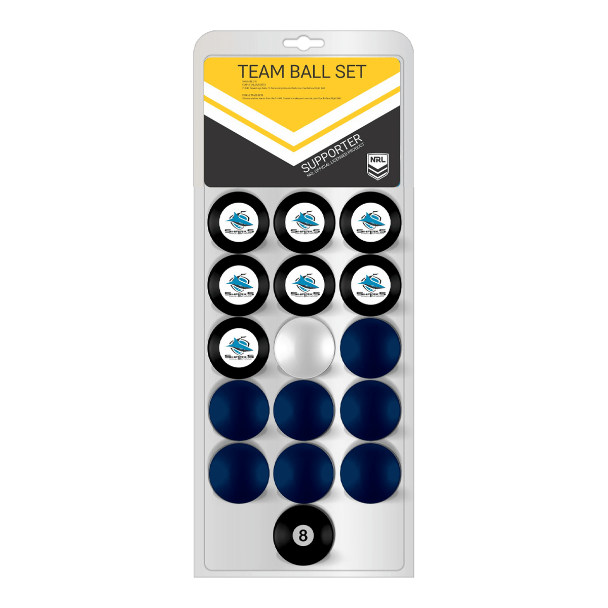 NRL NRL Teams Pool Ball Set 2" / Cronulla Sharks Balls